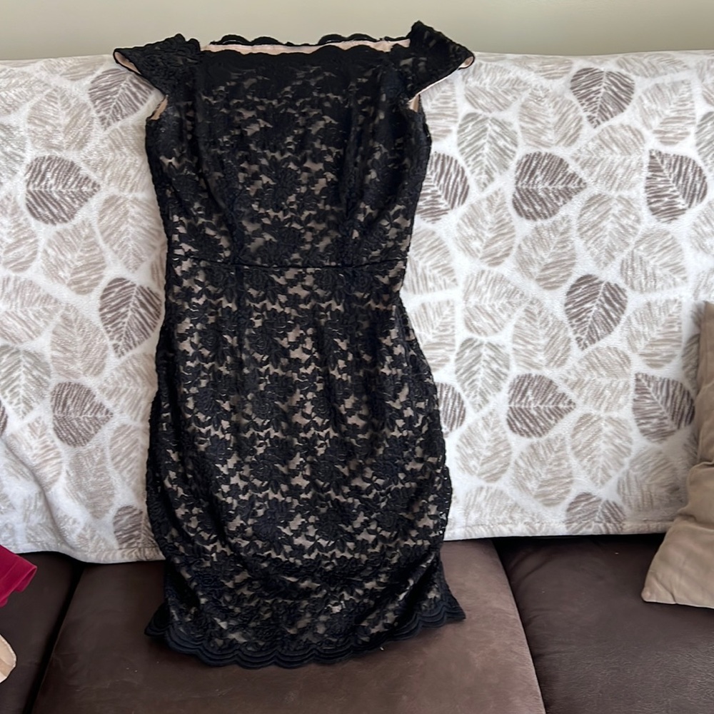 Black lace dress